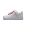 Nike Air Force Low White Rope Laces Pink