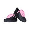 Nike Air Force 1 Black Rope Laces Pink 3
