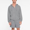 SKIMS Terry Mens Relaxed Zip Up Hoodie Pacific 222