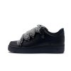 Nike Air Force 1 Black Lanvin Rope Laces Black White 1