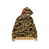 BAPE PONR 1St Camo Shark Full Zip Hoodie Yellow