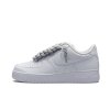 Nike Air Force 1 White Rope Laces Silver 1