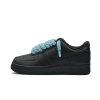 Nike Air Force 1 Black Rope Laces Ice Blue 1