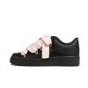 Nike Air Force 1 Black Lanvin Rope Laces Pink 1