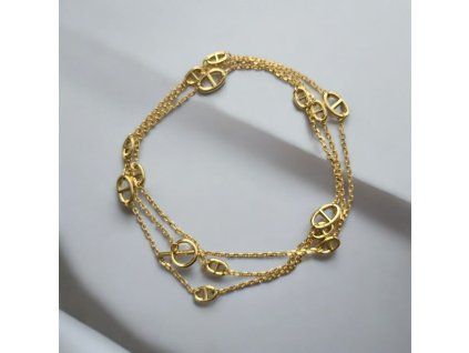 Maison M Long Gold Chain Petite Necklace  + elegantný zlatý náhrdelník