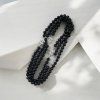 Halskette CoCO schwarze Perle M / Silber