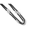 Halskette CoCO schwarze Perle S / Silber