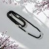 Halskette CoCO schwarze Perle S / Silber