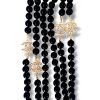 Halskette CoCO schwarze Perle S / Gold