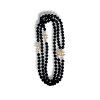 Halskette CoCO schwarze Perle M / Gold