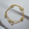 Maison M Gold Chain Petite Necklace  + elegantní dlouhý zlatý náhrdelník