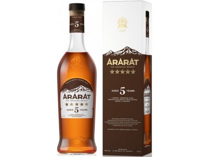 Brandy Ararat/5 let 40% 0,5 l/pod. 1/6