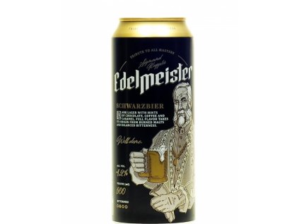 Edelmeister Schwarzbier beer 500ml can 4,2% Alc