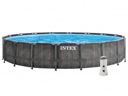 Florida Premium Greywood PRISM pool 4.57x1.22 m + filtration and accessories. Intex
