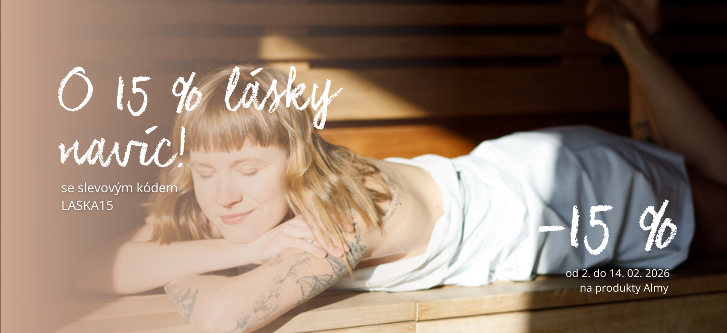 Zamilovaná sleva 15 % na produkty Alma