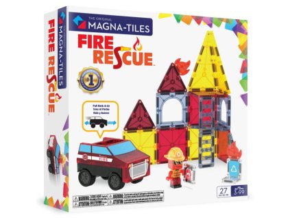 MAGNA TILES® Magnetická stavebnice Fire Rescue – 27 dílů d d
