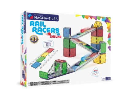 MAGNA TILES® Magnetická stavebnice Rail Racers Deluxe – 90 dílů d
