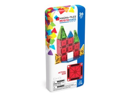 Magnetická stavebnice microMAGS Travel Set 26 dílů f