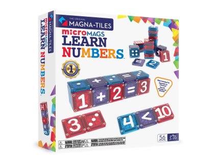 MAGNA TILES Magnetická stavebnica microMAGS Learn Numbers 56 dielov 1
