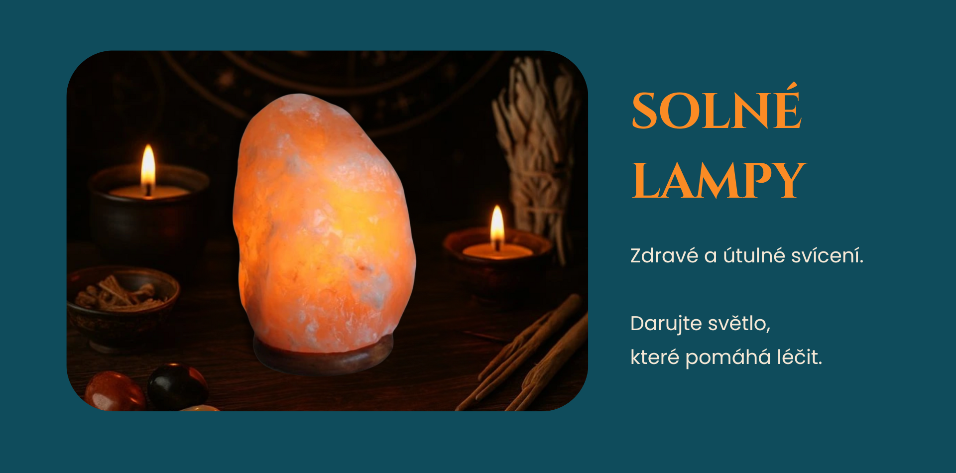 Vánoce - solné lampy