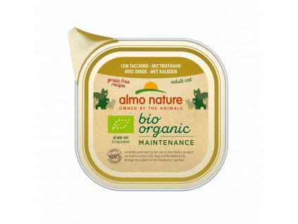 Almo Nature bio organic cat vanička moriak 85g