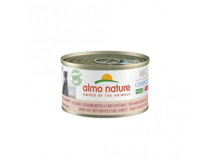 almo-nature-hfc-natural-dog-morcacie-s-cervenou-repou-a-hnedou-ryzou-95g