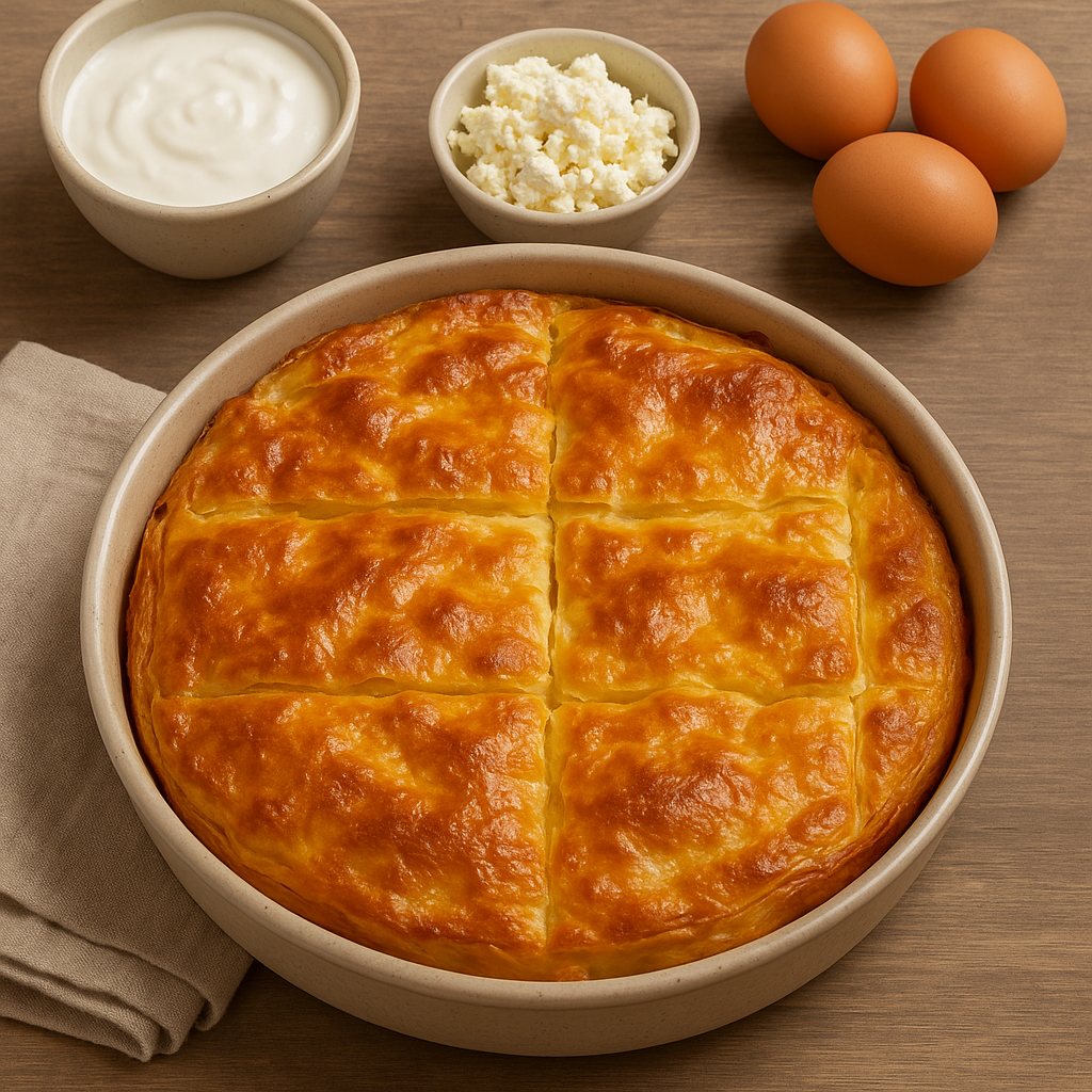 🥧 Recept na banicu (tradiční bulharský slaný závin se sýrem)
