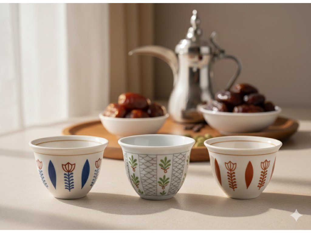 Arabic coffee cup 1pc - various types (فنجان قهوة عربية)