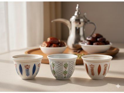 Arabic coffee cup 1pc - various types (فنجان قهوة عربية)