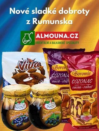 🍯 Nové sladké poklady z Rumunska jsou tady! Ochutnej nadýchaný Cozonac od Boromiru, křehké Viva sušenky nebo poctivé...