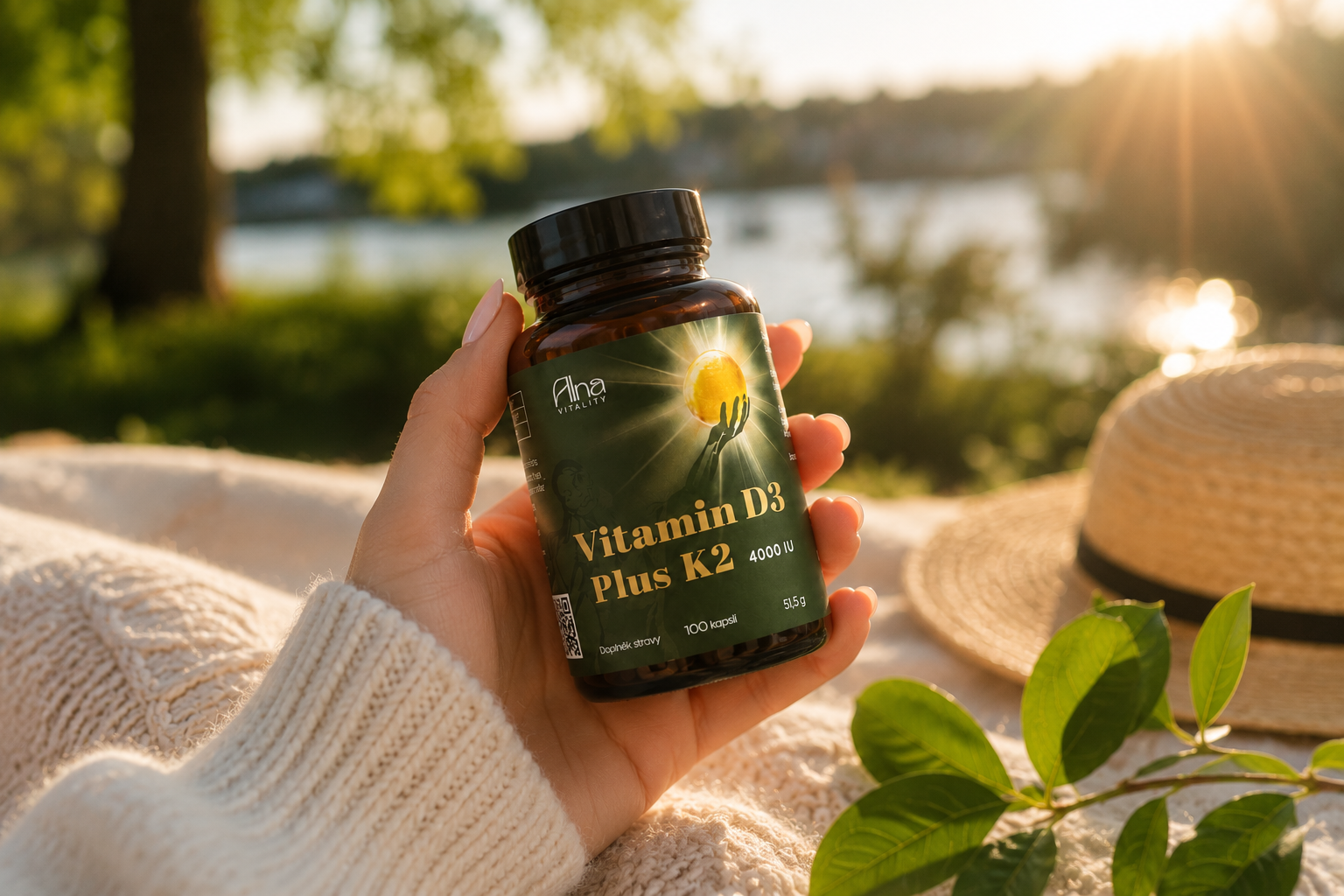 Vitamin D3 Plus K2 Alna Vitality