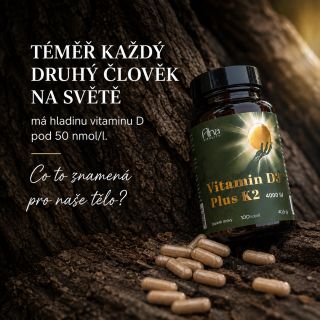 ☀️ VITAMIN D3 + K2 Podpora pro vaše: 🦴 kosti 🦷 zuby 💪 svaly ❤️ srdce 🩸 cévy 💊 Vitamin D3 + K2 Alna Vitality ☀️ 4 000 IU D3...