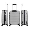 Travel set of 3 suitcases (silver)