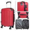 Red set of suitcases 4 pcs