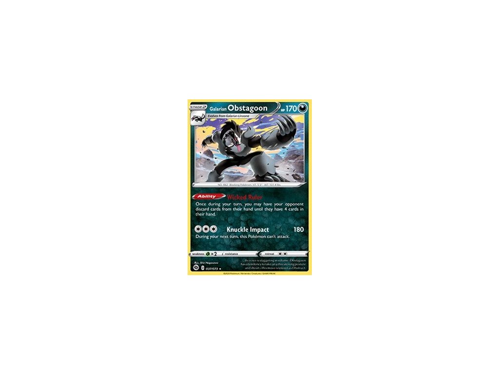 CPA 037/073 Galarian Obstagoon - Champion’s Path