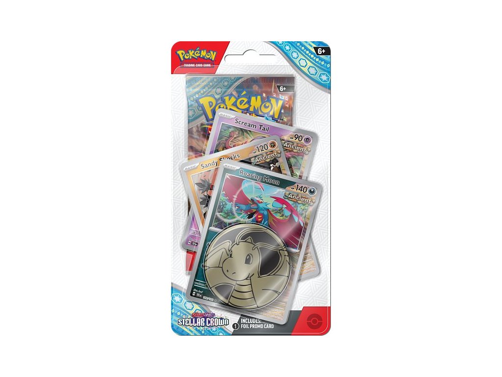 Pokémon TCG: Scarlet & Violet - Stellar Crown Premium Checklane Blister - Roaring Moon