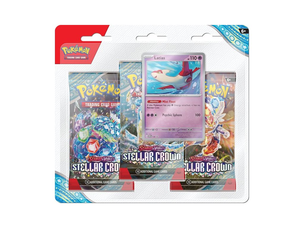 Pokémon TCG: Stellar Crown - 3 Blister Booster - Latias