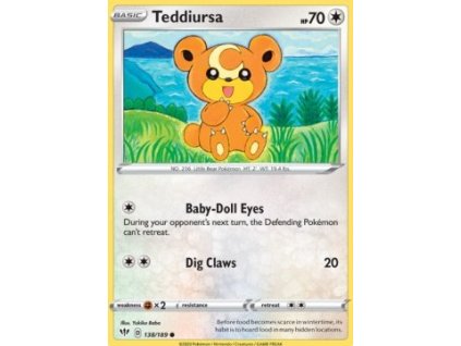 DAA 138/189 Teddiursa - Darkness Ablaze
