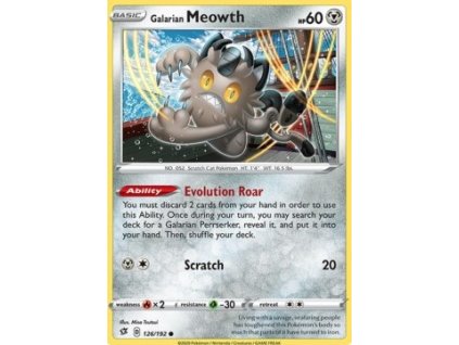 RCL 126/192 Galarian Meowth - Rebel Clash