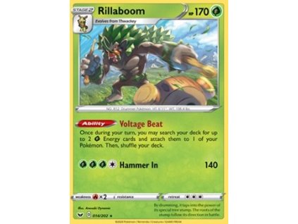 SSH 014/202 Rillaboom - Sword & Shield