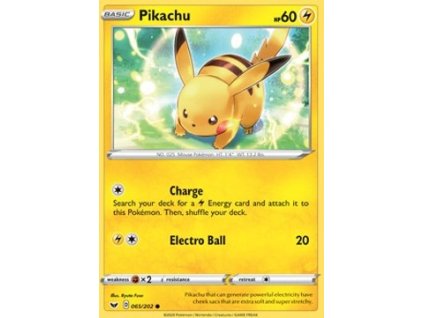 SSH 065/202 Pikachu - Sword & Shield