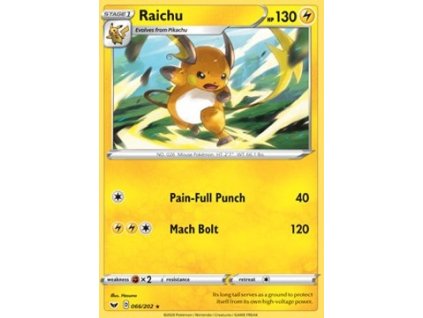 SSH 066/202 Raichu - Sword & Shield