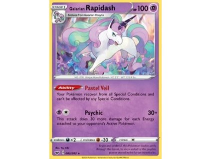 SSH 082/202 Galarian Rapidash - Sword & Shield