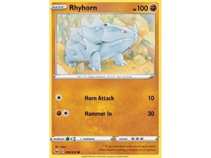 SSH 096/202 Rhyhorn - Sword & Shield