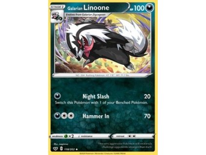 SSH 118/202 Galarian Linoone - Sword & Shield