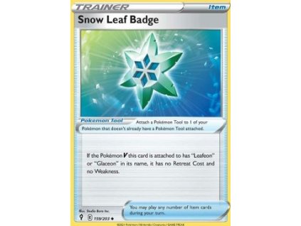 EVS 159/203 Snow Leaf Badge - Evolving Skies