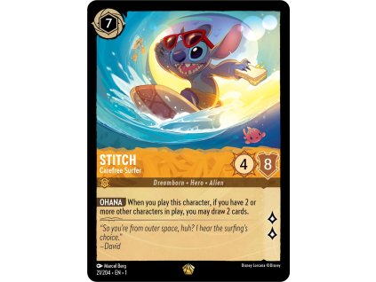 1ST 021/204 STITCH - Carefree Surfer - The First Chapter