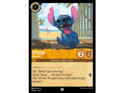 1ST 022/204 STITCH - New Dog - The First Chapter