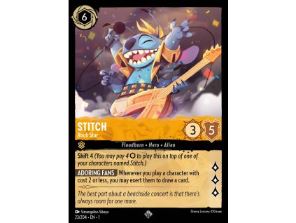 1ST 023/204 STITCH - Rock Star - The First Chapter