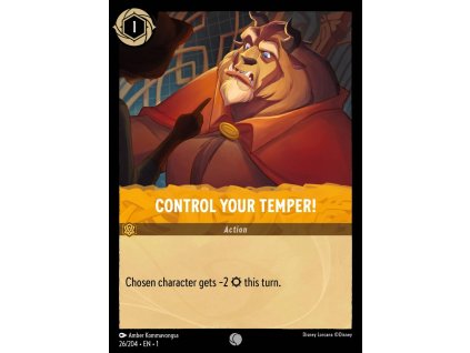 1ST 026/204 CONTROL YOUR TEMPER! - The First Chapter
